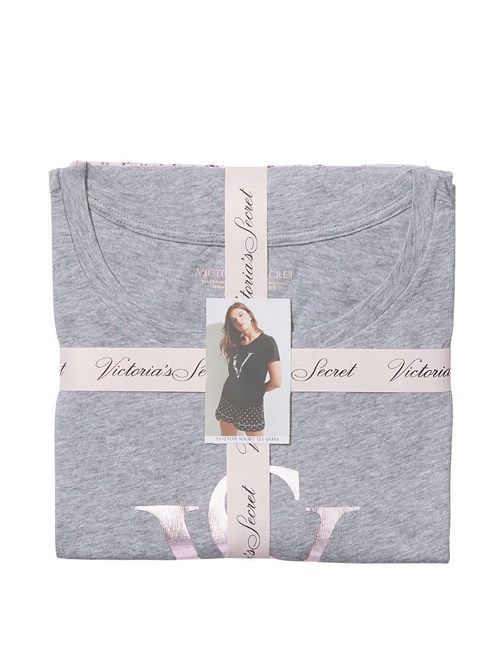 Pamuk Kısa Tişört Pijama