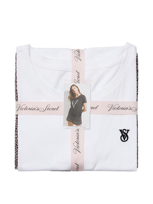 Pamuk Kısa Tişört Pijama