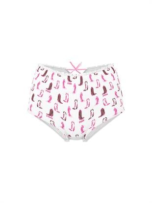 Pamuklu Arkadan Bağlamalı Boyshort Külot