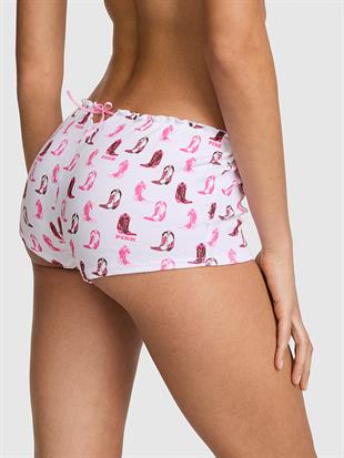 Pamuklu Arkadan Bağlamalı Boyshort Külot