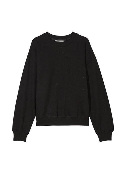 Pamuklu Bisiklet Yaka Oversize Polar Sweatshirt