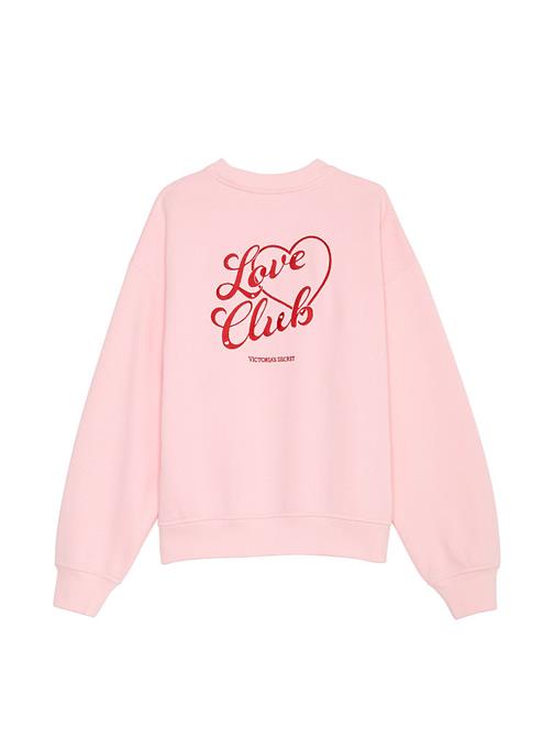 Pamuklu Bisiklet Yaka Oversize Polar Sweatshirt