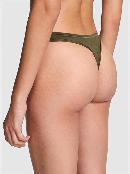 Pamuklu Derin Bacak Kesim Tanga