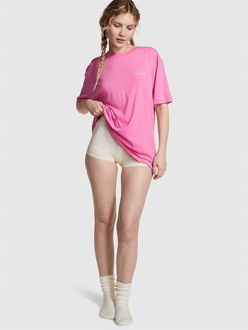Pamuklu Oversize Uyku Tişörtü