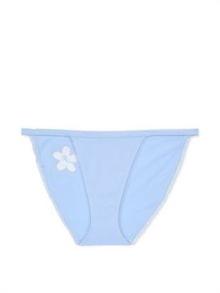 Pamuklu Papatyalı Askılı Bikini Külot