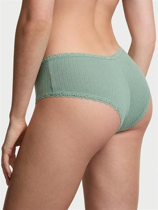 Pamuklu Pointelle Dantelli Cheeky Külot