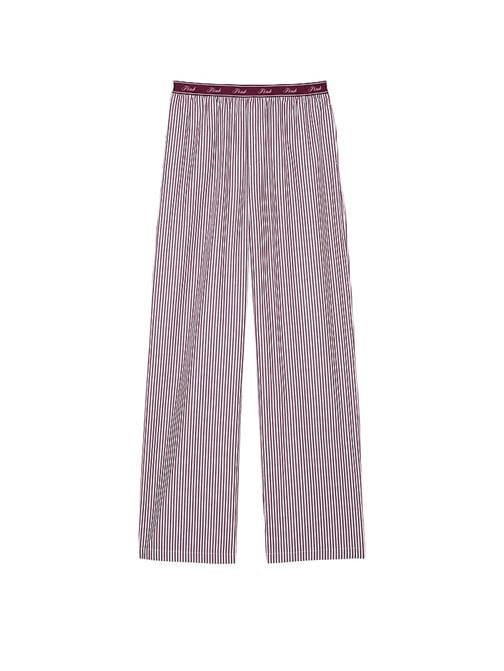 Pamuklu Poplin Logolu Pijama Altı