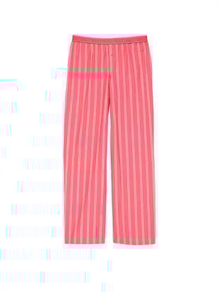 Pamuklu Poplin Logolu Pijama Altı