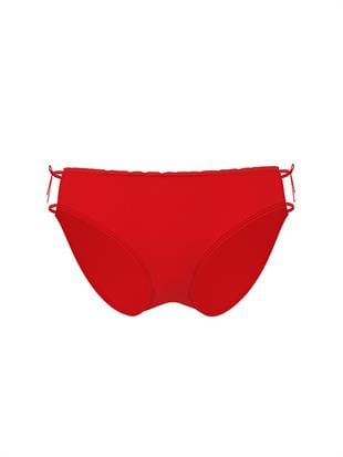 Pamuklu Yandan Bağlamalı Bikini Külotu