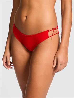 Pamuklu Yandan Bağlamalı Bikini Külotu
