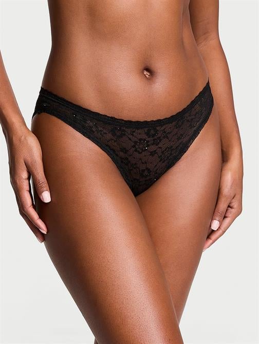 Payetli Posey Dantelli Bikini Külot