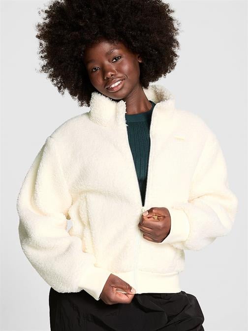 Pelüş Teddy Crop Kaban