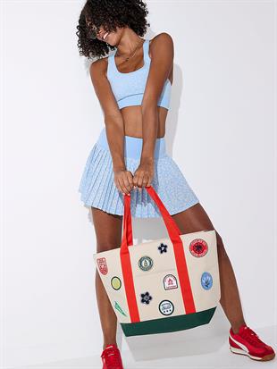 PINK Kamp Patch Tote Çanta