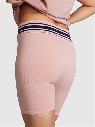 PINK Seamless Katlanabilir Biker Tayt