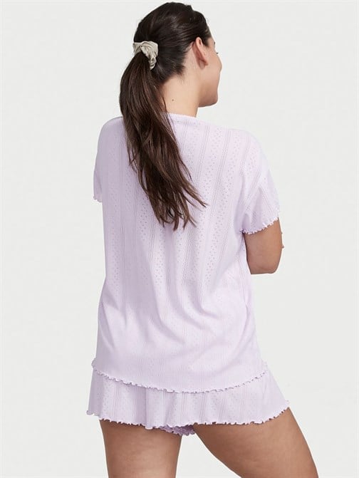 Pointelle Kısa Pijama Takımı