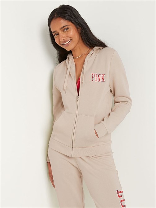 Polar Fermuarlı Kapüşonlu Sweatshirt