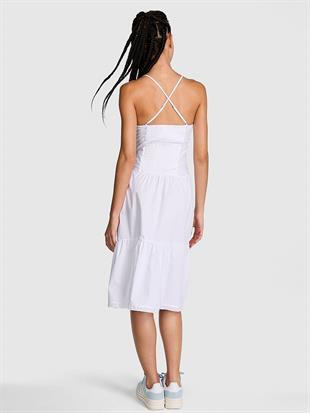 Prairie Poplin Midi Elbise