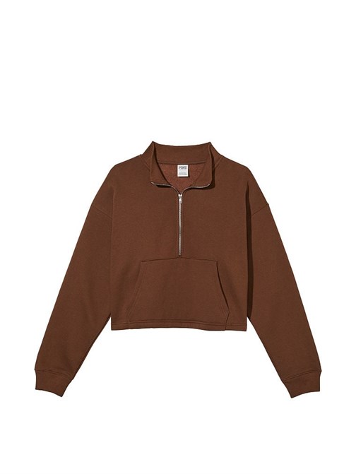 Premium Yarım Fermuarlı Polar Sweatshirt