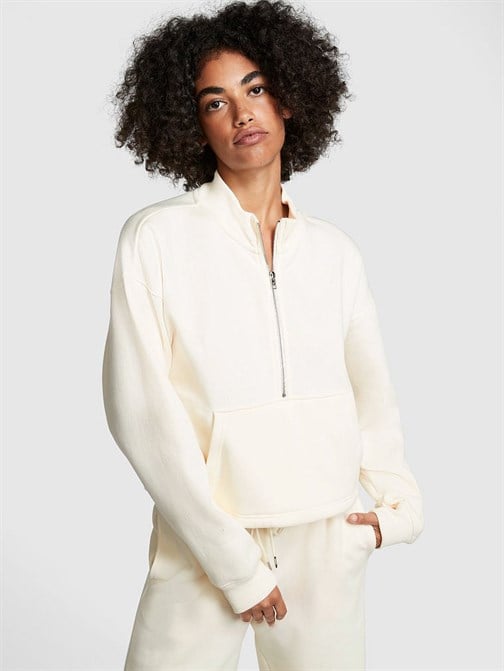 Premium Yarım Fermuarlı Polar Sweatshirt