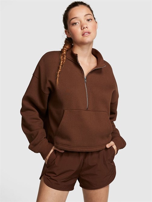 Premium Yarım Fermuarlı Polar Sweatshirt
