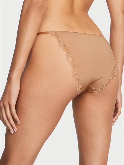 Pürüzsüz Dantelli Mini Askılı Bikini Külot
