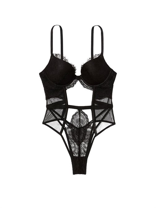 Push-Up Cut Out Dantelli Teddy