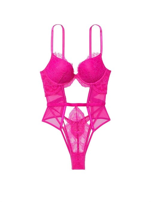 Push-Up Cut Out Dantelli Teddy