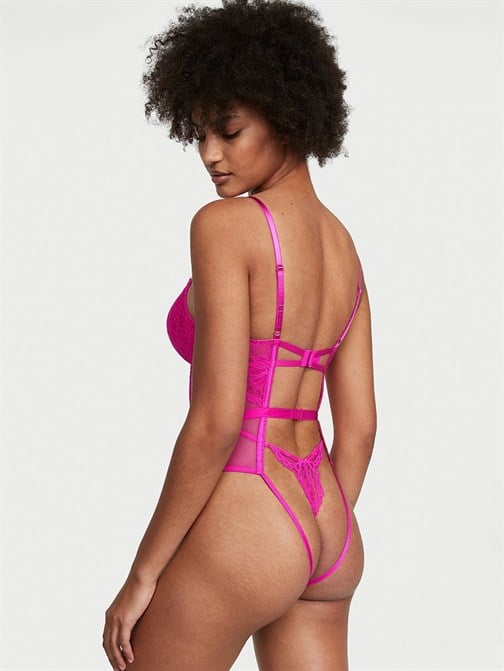 Push-Up Cut Out Dantelli Teddy