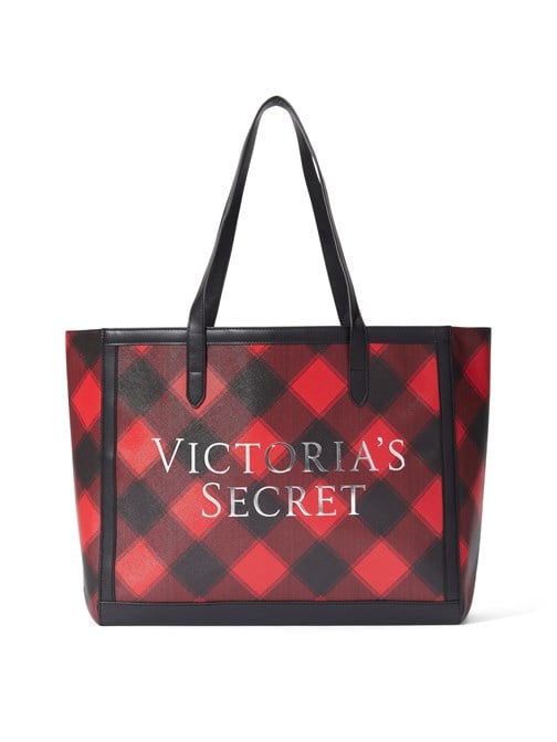 Red Buffalo Check Holiday Tote Çanta