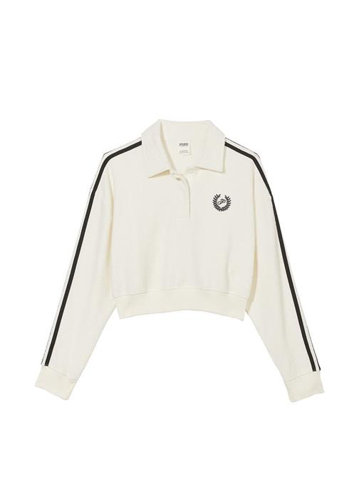 Reverse Crop Polo Sweatshirt