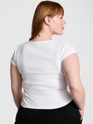 Ribanalı Henley Tişört