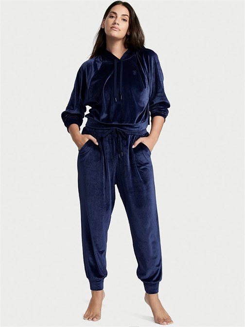 Ribanalı Kadife Jogger