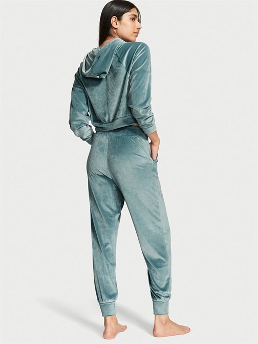 Ribanalı Kadife Jogger