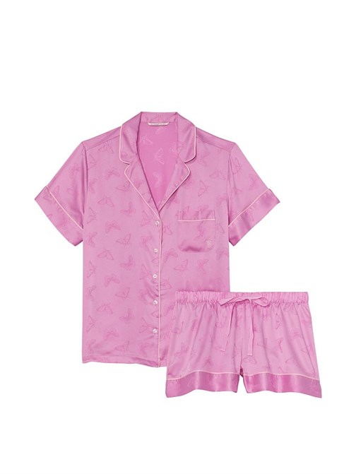 Saten Kısa Pijama Set
