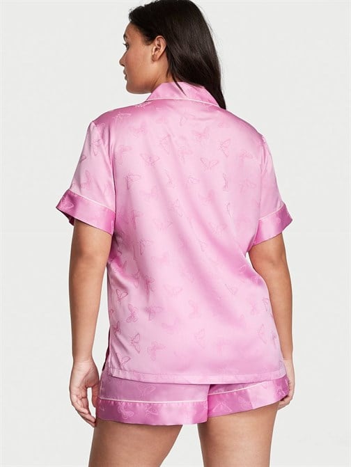 Saten Kısa Pijama Set