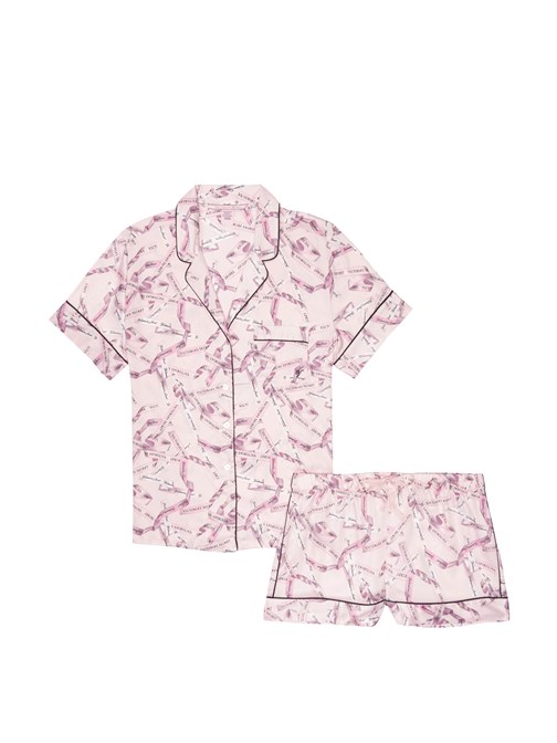 Saten Kısa Pijama Seti