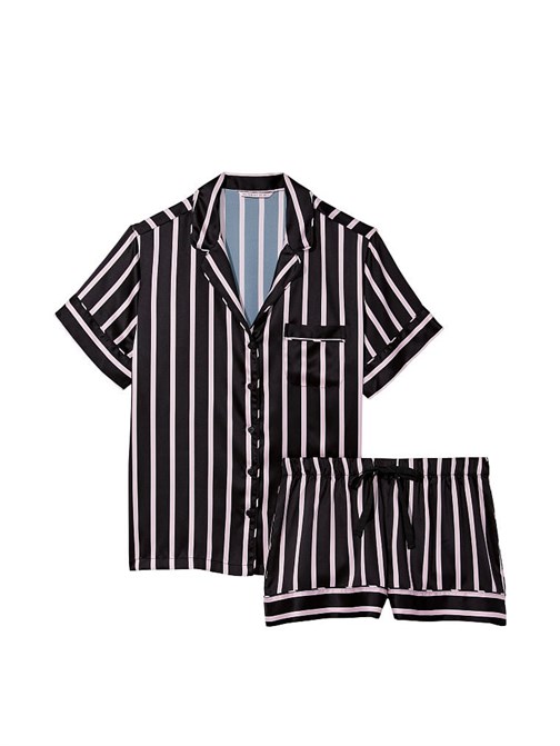Saten Kısa Pijama Takımı