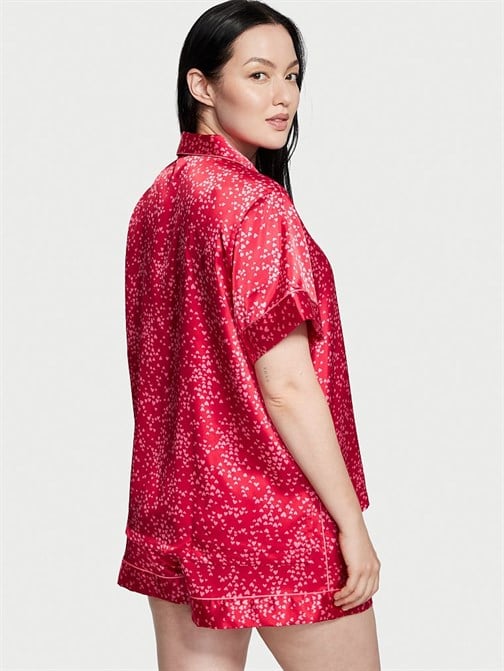 Saten Kısa Pijama Takımı