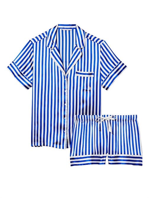 Saten Kısa Pijama Takımı