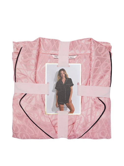 Saten Kısa Pijama Takımı