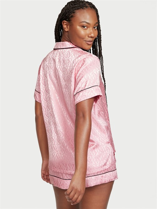 Saten Kısa Pijama Takımı