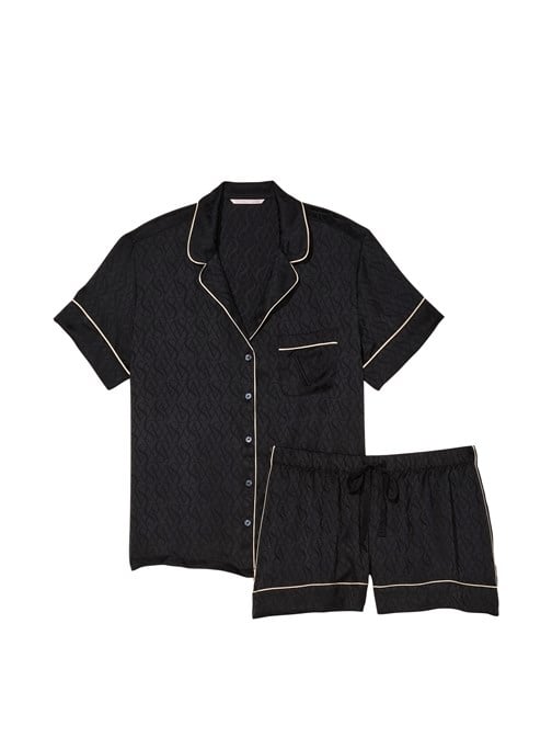 Saten Kısa Pijama Takımı