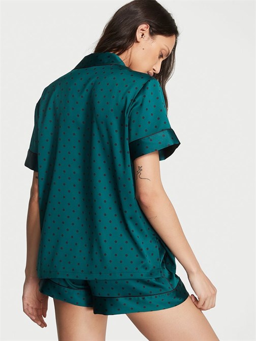 Saten Kısa Pijama Takımı