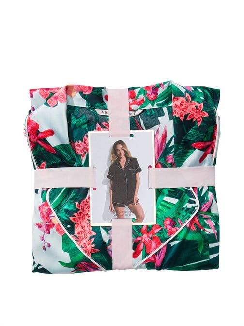Saten Kısa Pijama Takımı