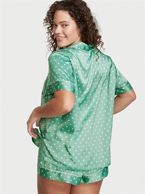 Saten Kısa Pijama Takımı