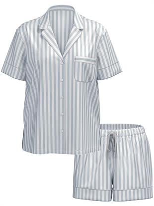 Saten Kısa Pijama Takımı