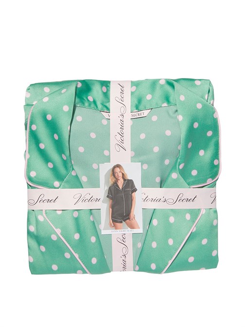 Saten Kısa Pijama Takımı