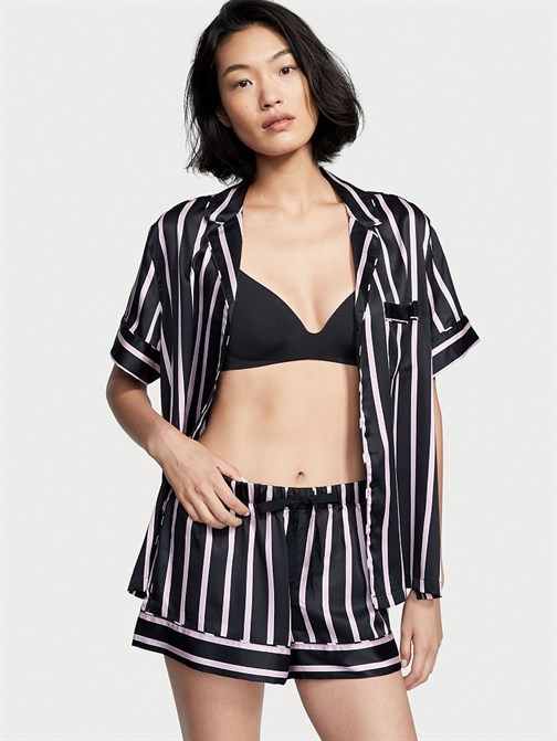 Saten Kısa Pijama Takımı