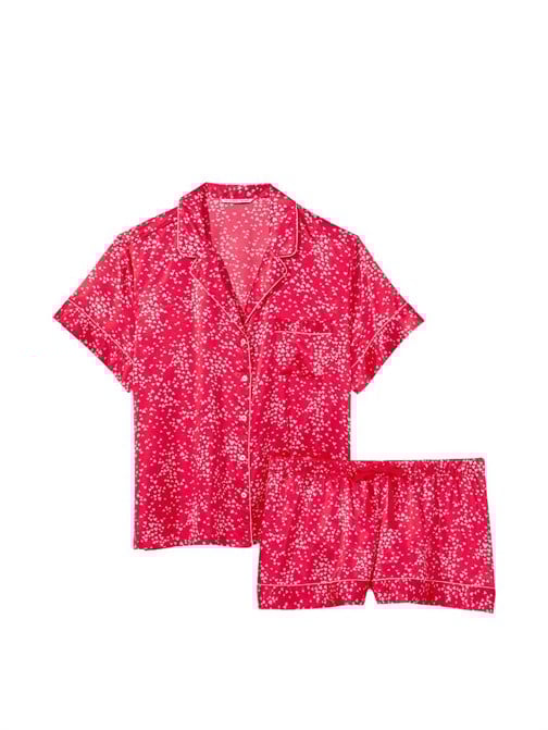 Saten Kısa Pijama Takımı