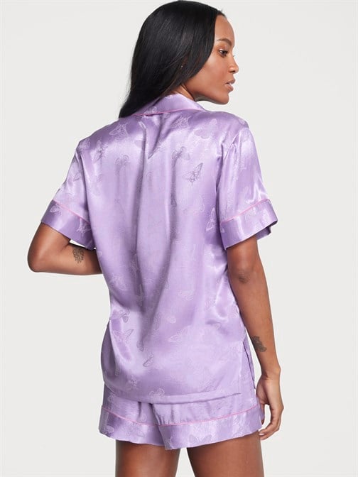 Saten Kısa Pijama Takımı